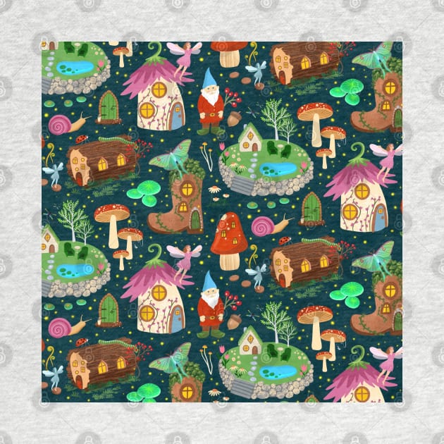 Garden Gnome Pattern by Salty Siren Studios